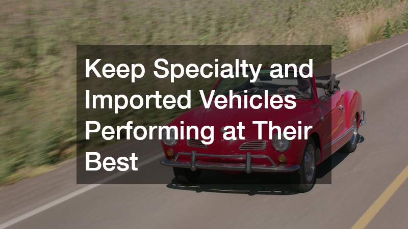 Keep Specialty and Imported Vehicles Performing at Their Best