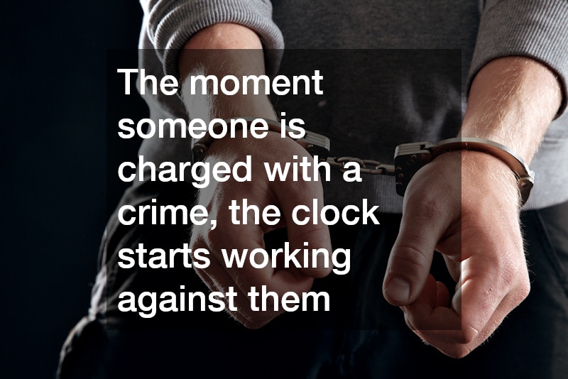 The moment someone is charged with a crime, the clock starts working against them