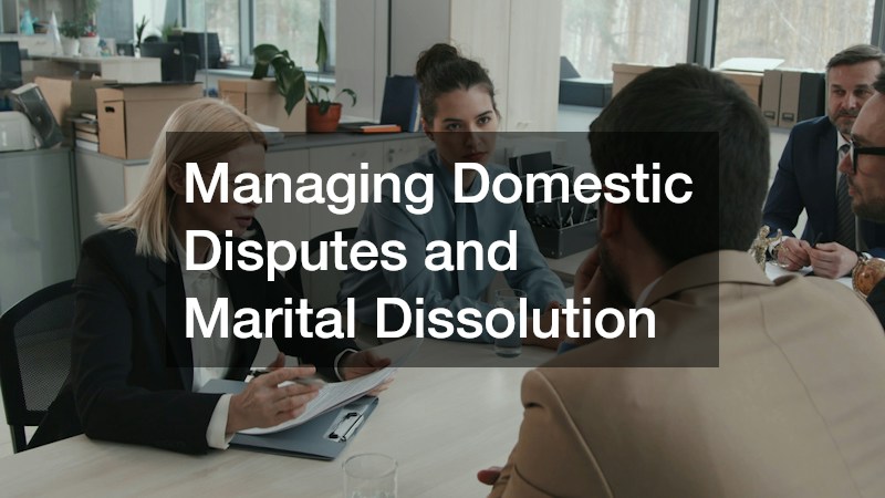 Managing Domestic Disputes and Marital Dissolution