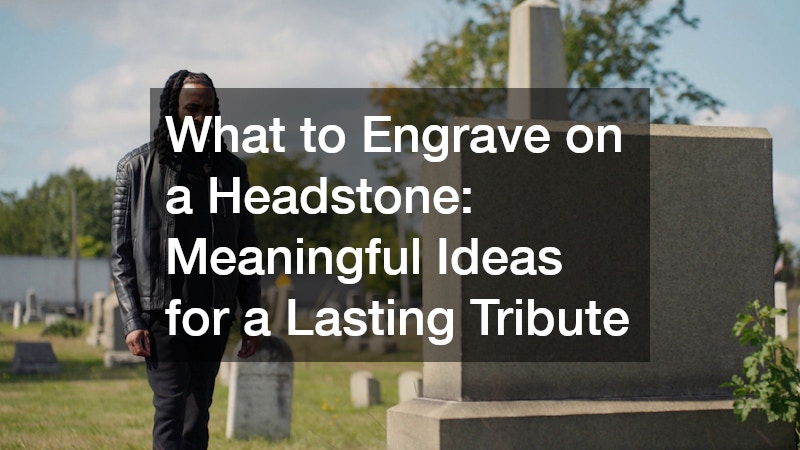 What to Engrave on a Headstone: Meaningful Ideas for a Lasting Tribute
