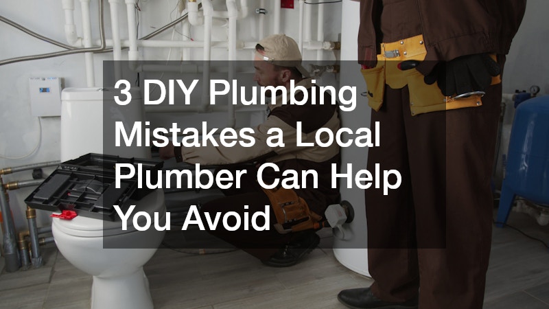 3 DIY Plumbing Mistakes a Local Plumber Can Help You Avoid