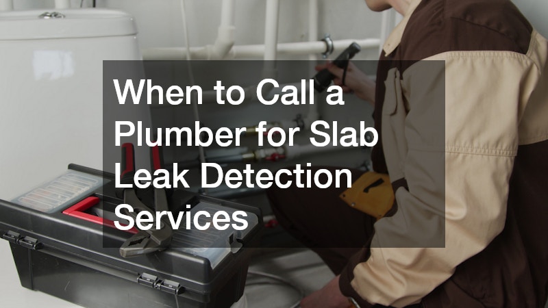 When to Call a Plumber for Slab Leak Detection Services