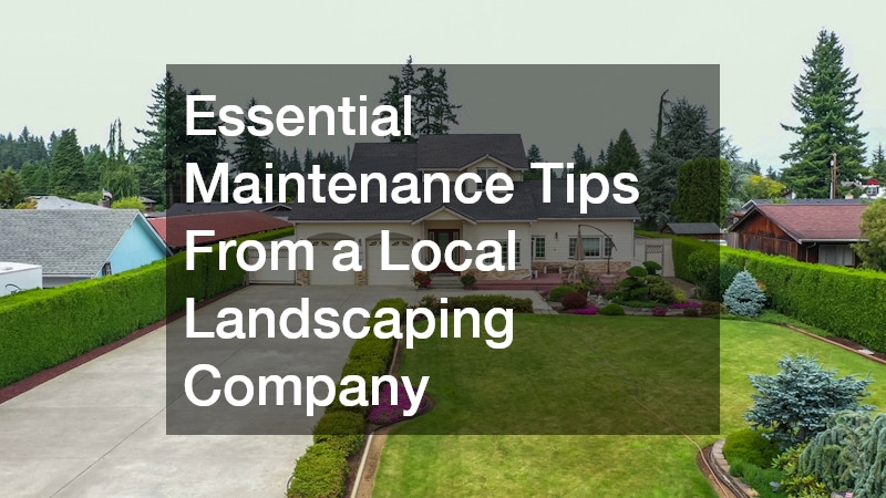 Essential Maintenance Tips From a Local Landscaping Company