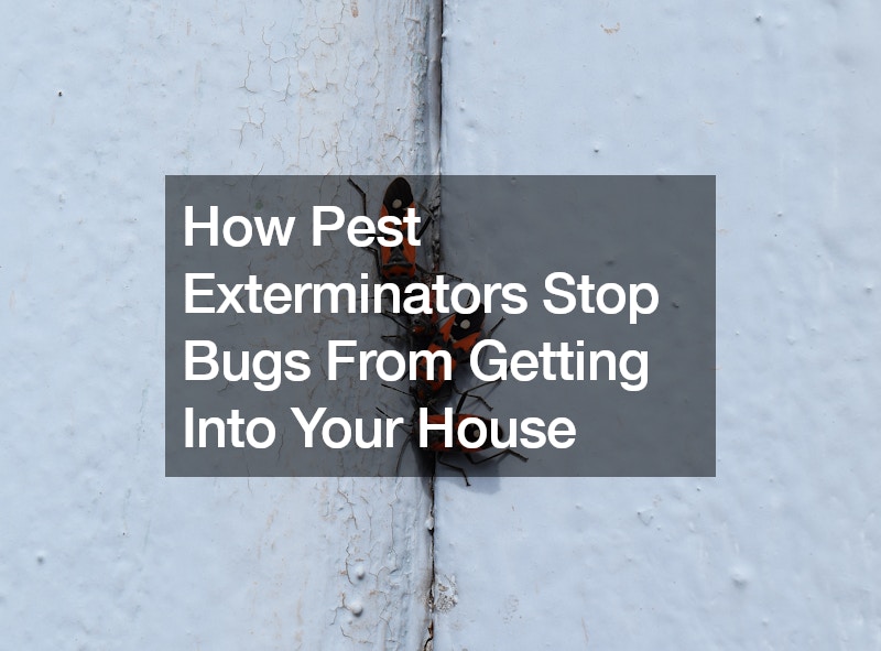 How Pest Exterminators Stop Bugs From Getting Into Your House