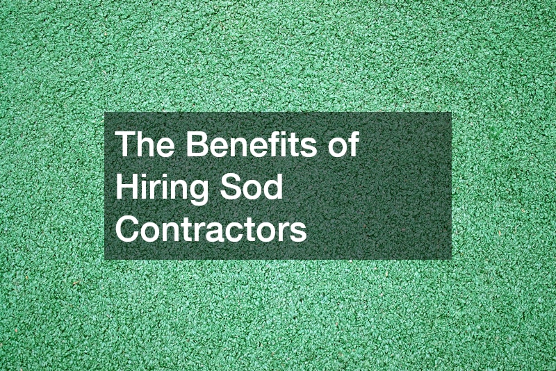 The Benefits of Hiring Sod Contractors