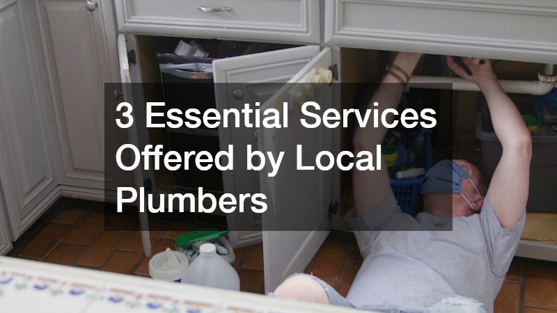 3 Essential Services Offered by Local Plumbers