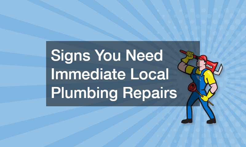 Signs You Need Immediate Local Plumbing Repairs