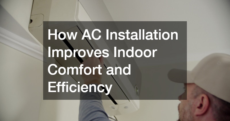 How AC Installation Improves Indoor Comfort and Efficiency