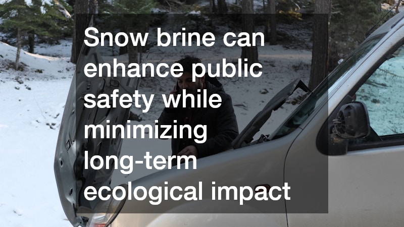 Snow brine can enhance public safety while minimizing long-term ecological impact