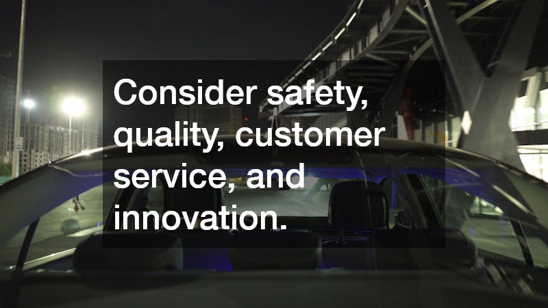 Consider safety, quality, customer service, and innovation. 