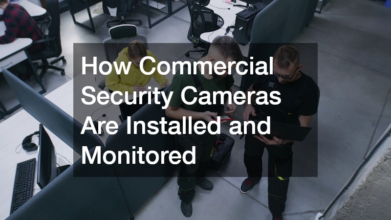 How Commercial Security Cameras Are Installed and Monitored