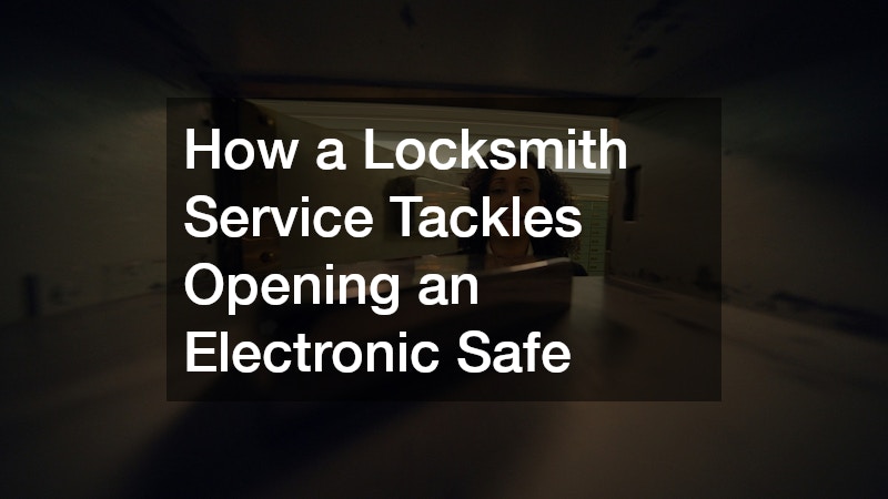 How a Locksmith Service Tackles Opening an Electronic Safe