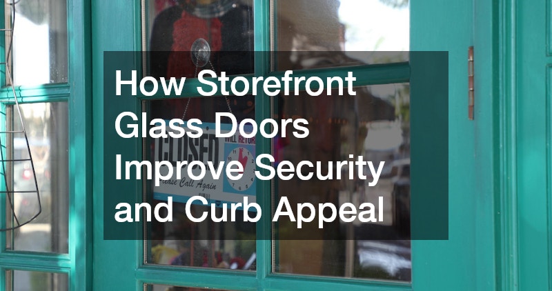 How Storefront Glass Doors Improve Security and Curb Appeal