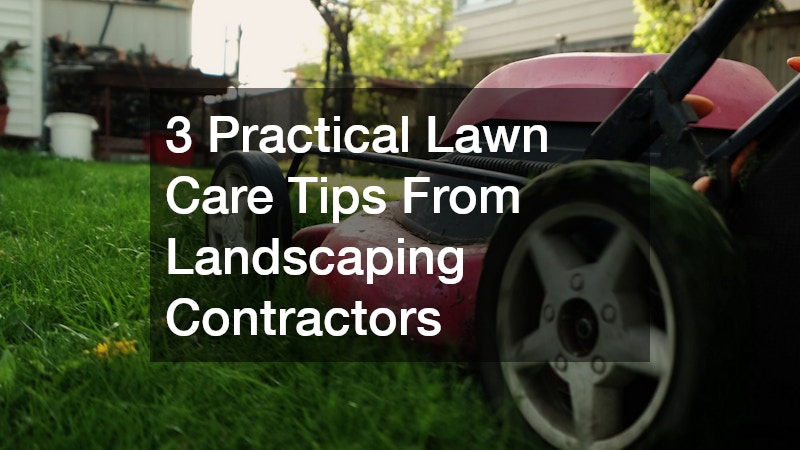3 Practical Lawn Care Tips From Landscaping Contractors