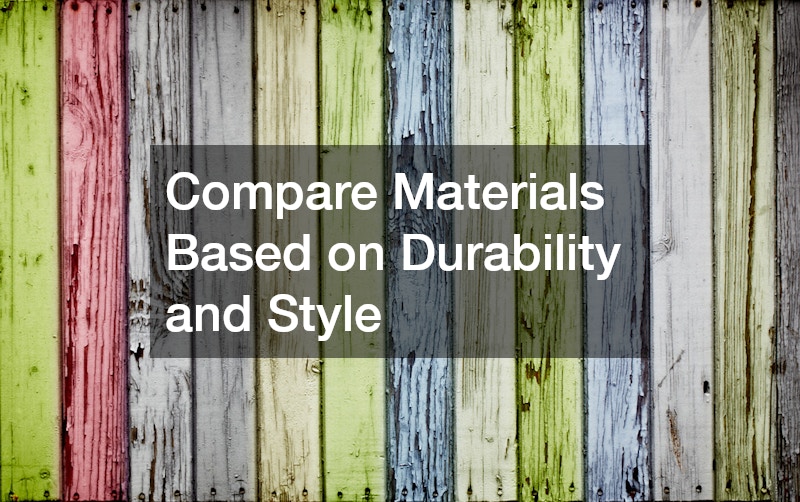 Compare Materials Based on Durability and Style