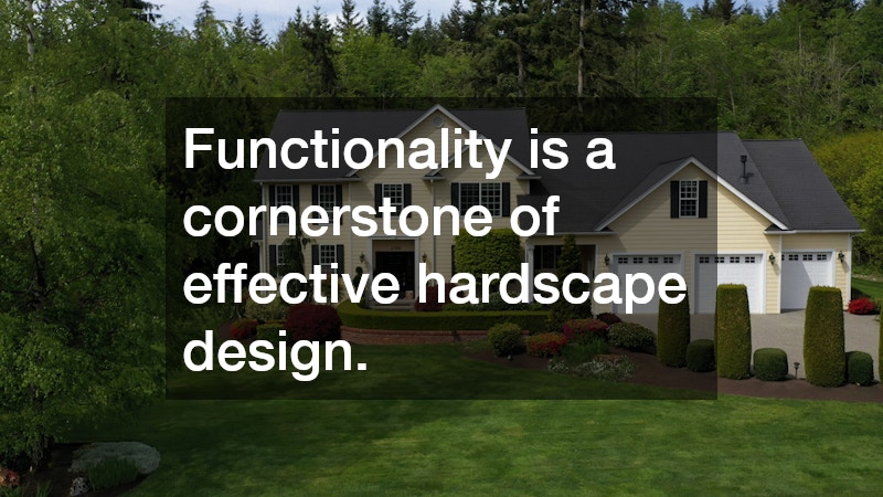 Functionality is a cornerstone of effective hardscape design.