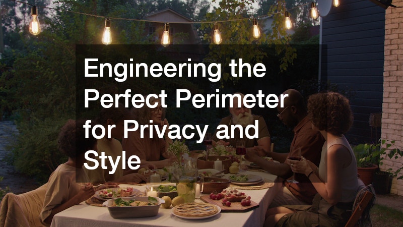 Engineering the Perfect Perimeter for Privacy and Style