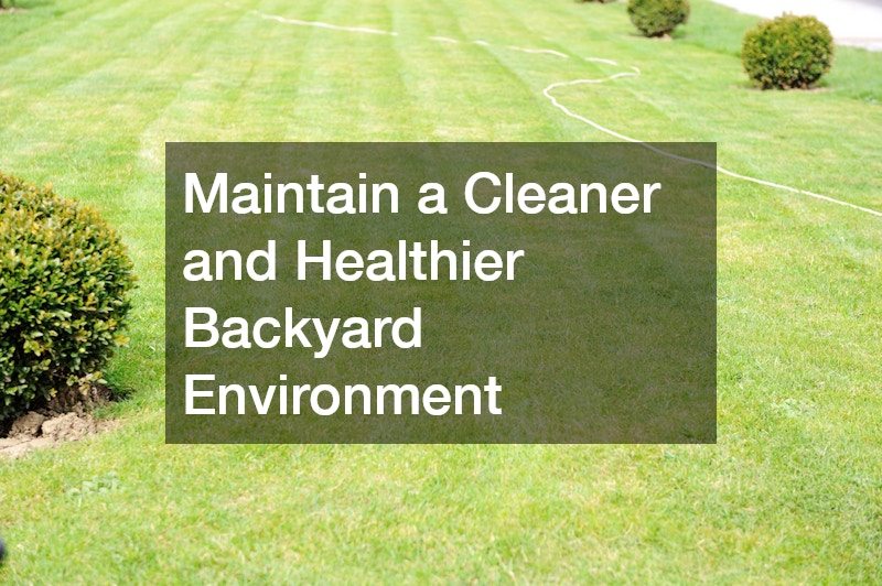 Maintain a Cleaner and Healthier Backyard Environment