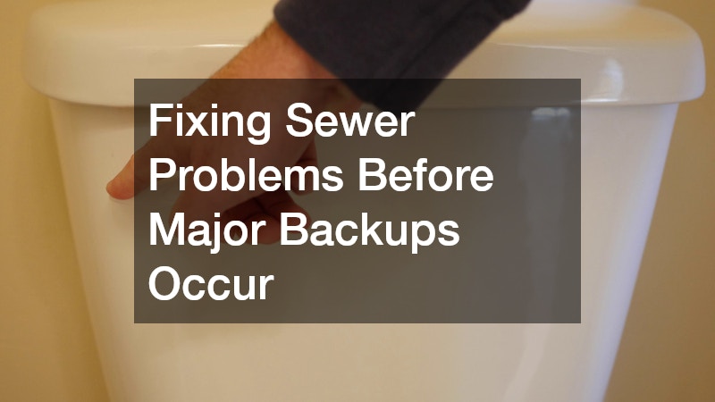 Fixing Sewer Problems Before Major Backups Occur