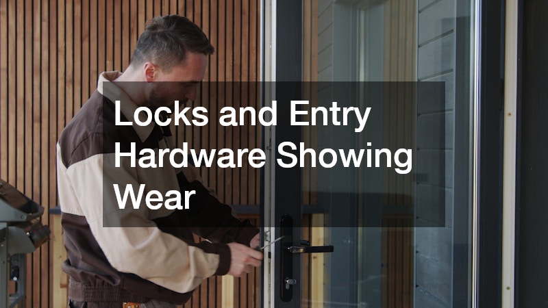 Locks and Entry Hardware Showing Wear