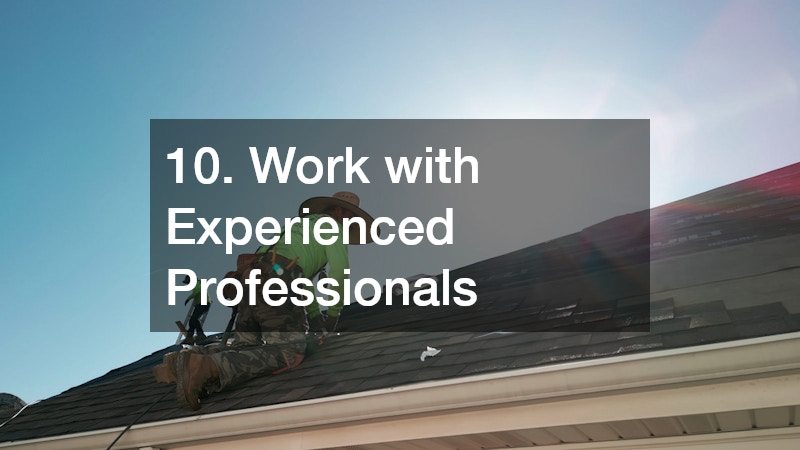 10. Work with Experienced Professionals