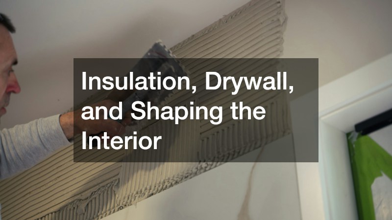 Insulation, Drywall, and Shaping the Interior