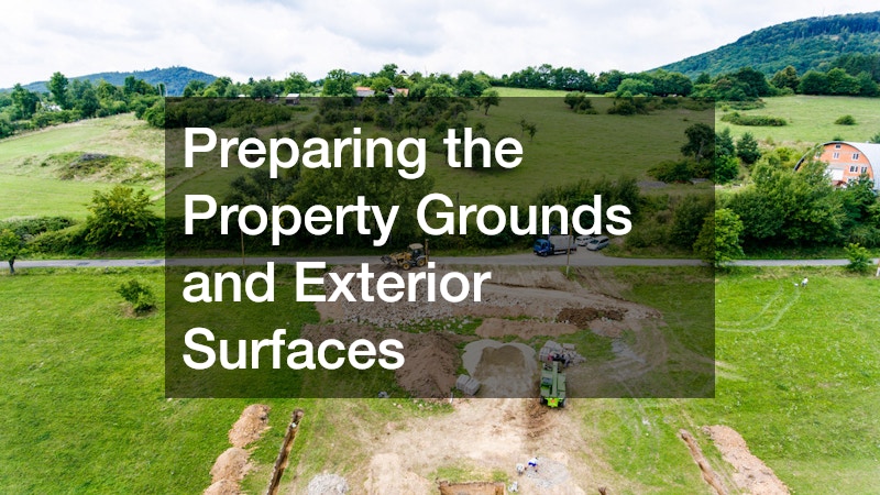 Preparing the Property Grounds and Exterior Surfaces