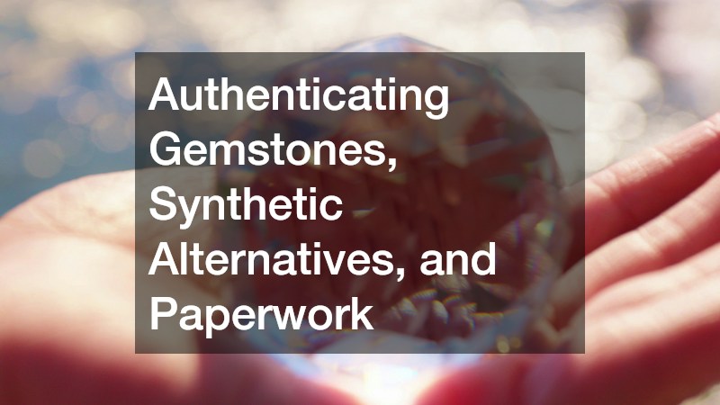 Authenticating Gemstones, Synthetic Alternatives, and Paperwork