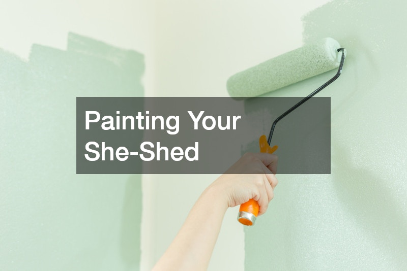Painting Your She-Shed