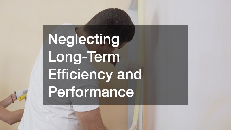 Neglecting Long-Term Efficiency and Performance