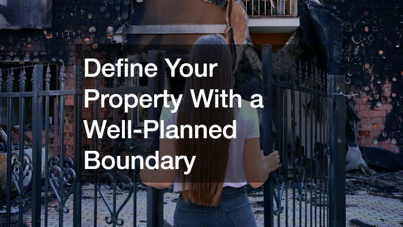 Define Your Property With a Well-Planned Boundary