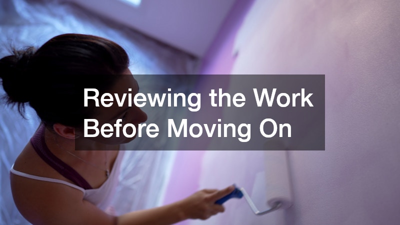 Reviewing the Work Before Moving On
