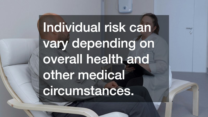 Individual risk can vary depending on overall health and other medical circumstances. 