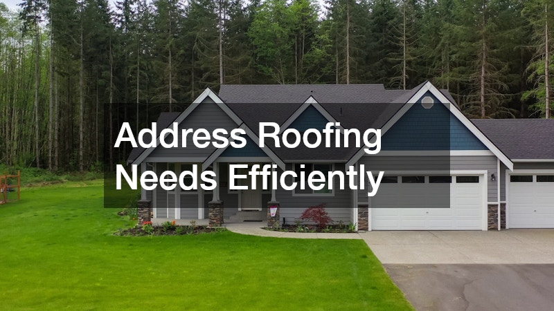 Address Roofing Needs Efficiently