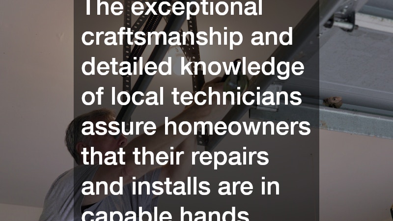 The exceptional craftsmanship and detailed knowledge of local technicians assure homeowners that their repairs and installs are in capable hands.