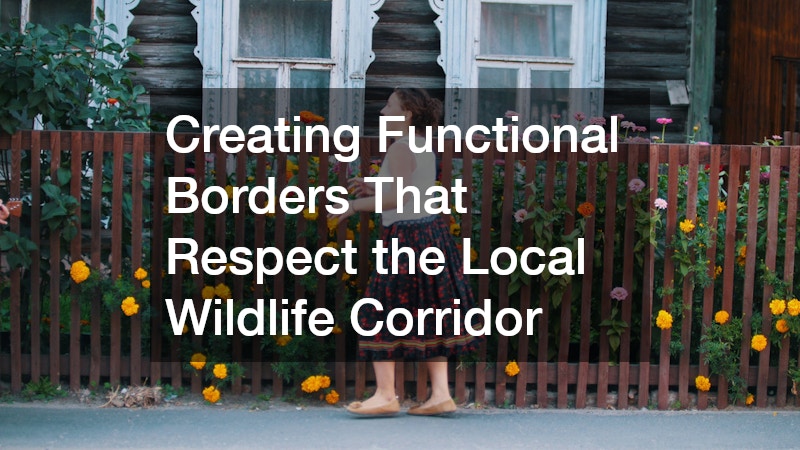 Creating Functional Borders That Respect the Local Wildlife Corridor