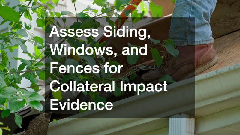 Assess Siding, Windows, and Fences for Collateral Impact Evidence