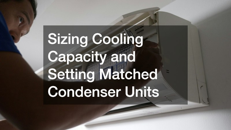 Sizing Cooling Capacity and Setting Matched Condenser Units