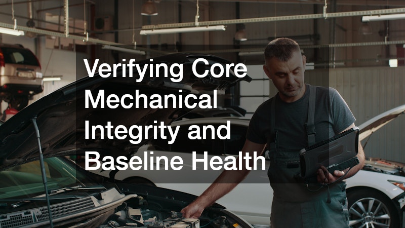 Verifying Core Mechanical Integrity and Baseline Health