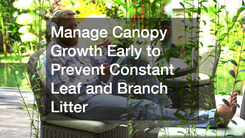 Manage Canopy Growth Early to Prevent Constant Leaf and Branch Litter