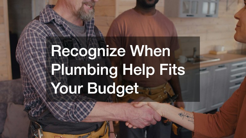 Recognize When Plumbing Help Fits Your Budget