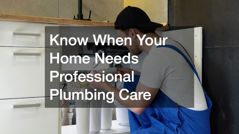 Know When Your Home Needs Professional Plumbing Care