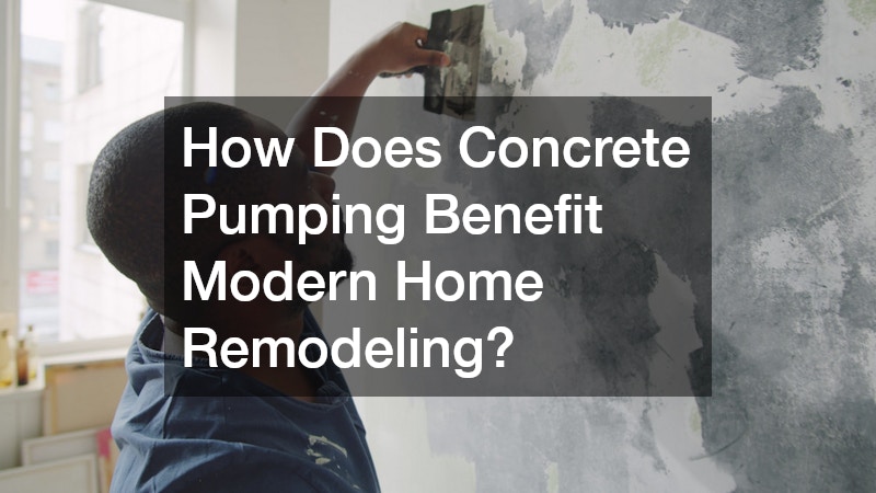 How Does Concrete Pumping Benefit Modern Home Remodeling?