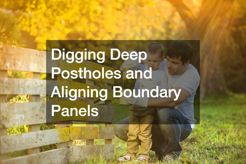Digging Deep Postholes and Aligning Boundary Panels