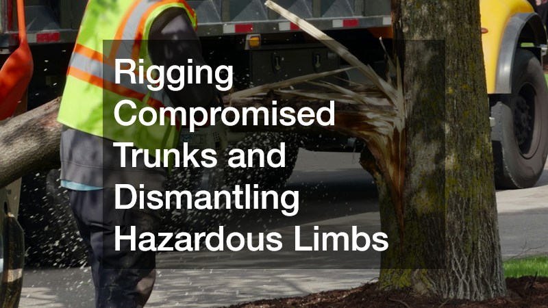 Rigging Compromised Trunks and Dismantling Hazardous Limbs