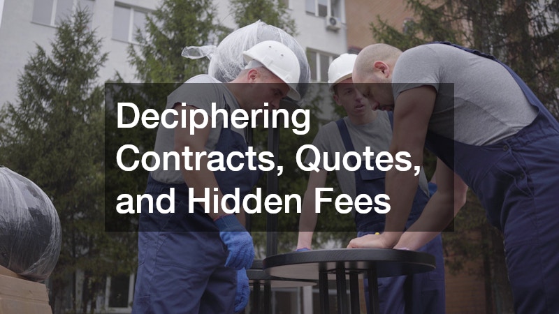 Deciphering Contracts, Quotes, and Hidden Fees