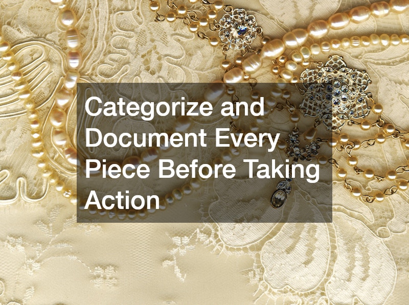 Categorize and Document Every Piece Before Taking Action