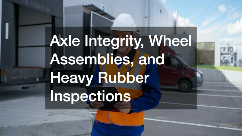 Axle Integrity, Wheel Assemblies, and Heavy Rubber Inspections