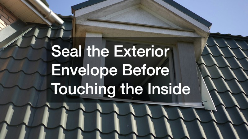 Seal the Exterior Envelope Before Touching the Inside