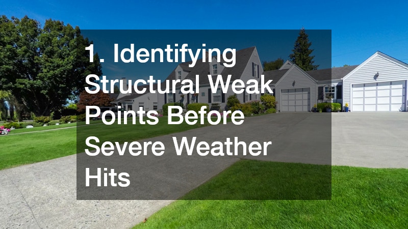1. Identifying Structural Weak Points Before Severe Weather Hits